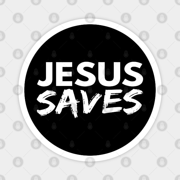 Jesus Saves Funny Christian Magnet by Happy - Design